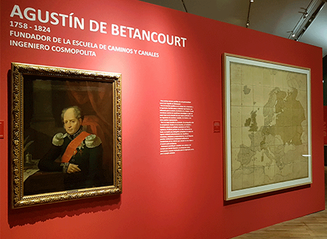 Montaje de la exposición: Agustín de Betancourt 1758-1824