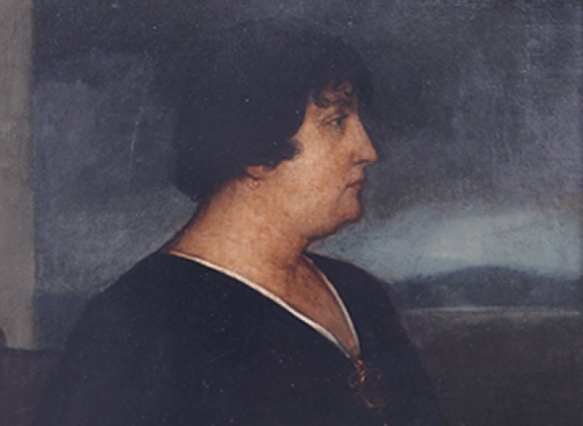 Julio Romero de Torres. Retrato de Carmen de Burgos, 1917. Colección Concepción Núñez Rey