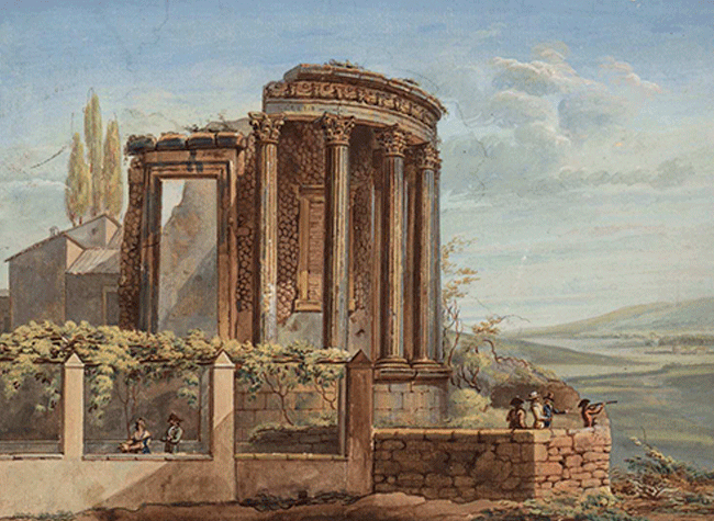 Vista del templo de Vesta en Tivoli (DIB/18/1/4088)